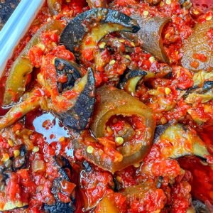 Snail and Ponmo sauce