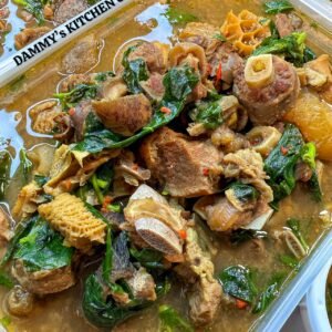 Assorted meats pepper soup